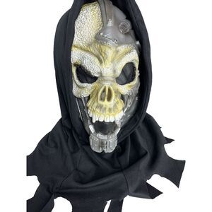 Halloween Full Face Skull Mask Ghoul by Easter Unlimited  Scary Horror Vintage